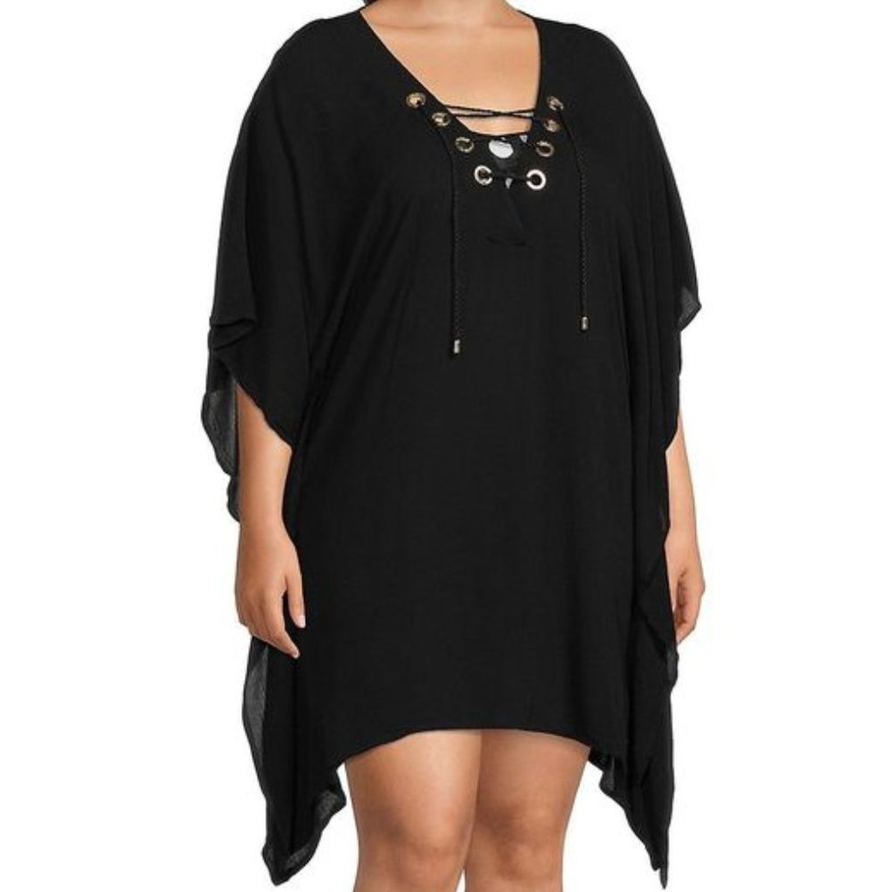 La Blanca Apulia Coverup Swim 1X XL Black Cover Up